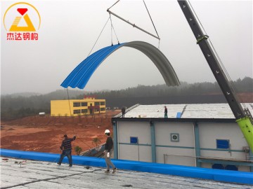 江西高安村前糧管所拱頂倉(cāng)間罩棚工程